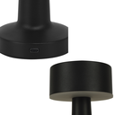 Ver imagem 4 de Abajur Jimp Led Taschibra Preto Recarregável sem Fio 2w Sensor Touch