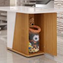 Ver imagem 5 de Mesa para Sala de Jantar 4 Lugares 1 Porta Harmonia Marrom/Marromle/Off White