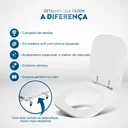 Ver imagem 3 de Tampa de Vaso Sanitario Polo Branco Gelo Para Bacia Deca