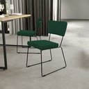 Ver imagem 2 de Kit 08 Cadeiras Decorativas Para Sala De Jantar Allana L02 Suede Verde Musgo - Lyam Decor