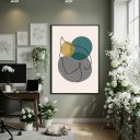 Ver imagem 2 de Quadro Decorativo Rosto Abstrato 70x50cm Mold Branca