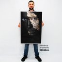 Ver imagem 2 de Quadro Decorativo Mulher Olhos Dourados em Tela Canvas Tacolado Borda Infinita 60 X 90cm