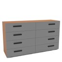 Ver imagem 4 de Cômoda Organizadora 150cm com 8 Gavetas 240838 Linha Lisboa Politorno