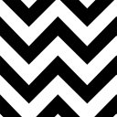 Ver imagem 1 de Papel de Parede Chevron Branco e Preto - 3,00x0,50m