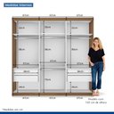 Ver imagem 6 de Guarda Roupa Casal 3 Portas 4 Gavetas de Correr Itália -Mt- Rei de Casa Freijó