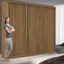 Ver imagem 7 de Guarda Roupa Casal 3 Portas 4 Gavetas de Correr Itália -Mt- Rei de Casa Freijó