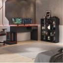 Ver imagem 1 de Conjunto Escrivaninha Gamer e Estante Book com Diversos Nichos