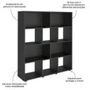 Ver mais imagens de Conjunto Escrivaninha Gamer e Estante Book com Diversos Nichos