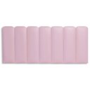 Ver imagem 3 de Cabeceira Casal Kit 7 Placas Modelo Arredondada - Courino Rosa