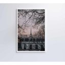 Ver imagem 7 de Quadro Torre Eiffel Neblina 60x90 Cm Adesivo Fotográfico