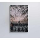 Ver imagem 5 de Quadro Torre Eiffel Neblina 60x90 Cm Adesivo Fotográfico