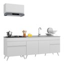 Ver imagem 1 de Armário de Cozinha Compacta 220cm Veneza Multimóveis V2074 Branco