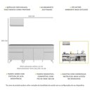 Ver imagem 4 de Armário de Cozinha Compacta 220cm Veneza Multimóveis V2074 Branco