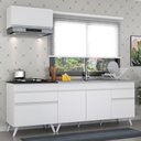 Ver imagem 3 de Armário de Cozinha Compacta 220cm Veneza Multimóveis V2074 Branco