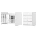 Ver imagem 1 de Jogo de Quarto Infantil Labirinto Cômoda e Berço Branco - Henn