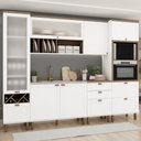 Ver imagem 1 de Cozinha Completa Iluminata 7 Portas 5 Gavetas Branco/ébano - Genialflex