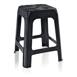 Banqueta Preta Adulto 45 Cm Plástica Arqplast - 1