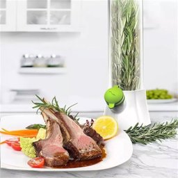 Dispenser Recipiente Conserva Ervas Frescas Armazenamento Geladeira Alecrim Salsa Aspargo Hortela Co - 9