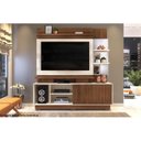 Ver imagem 6 de Estante para Sala Lupi TV até 55 Polegadas c/ 1 Porta de Correr e 3 Nichos Carvalho/Griz - DJ Móveis
