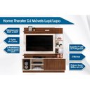 Ver imagem 2 de Estante para Sala Lupi TV até 55 Polegadas c/ 1 Porta de Correr e 3 Nichos Carvalho/Griz - DJ Móveis