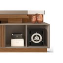 Ver imagem 4 de Estante para Sala Lupi TV até 55 Polegadas c/ 1 Porta de Correr e 3 Nichos Carvalho/Griz - DJ Móveis