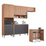 Cozinha Modulada MGM Divina 5 peças com Bancada - Freijó/Titanium - 3