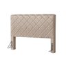 Cabeceira Cama Box Queen 1,60m Estofada Capri Linho Bege - 2