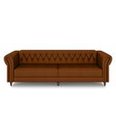 Ver imagem 6 de Conjunto de Sofá Sala de Estar Stanford Chesterfield 2 e 3 Lugares 180cm/240cm Pés Madeira Couro Car