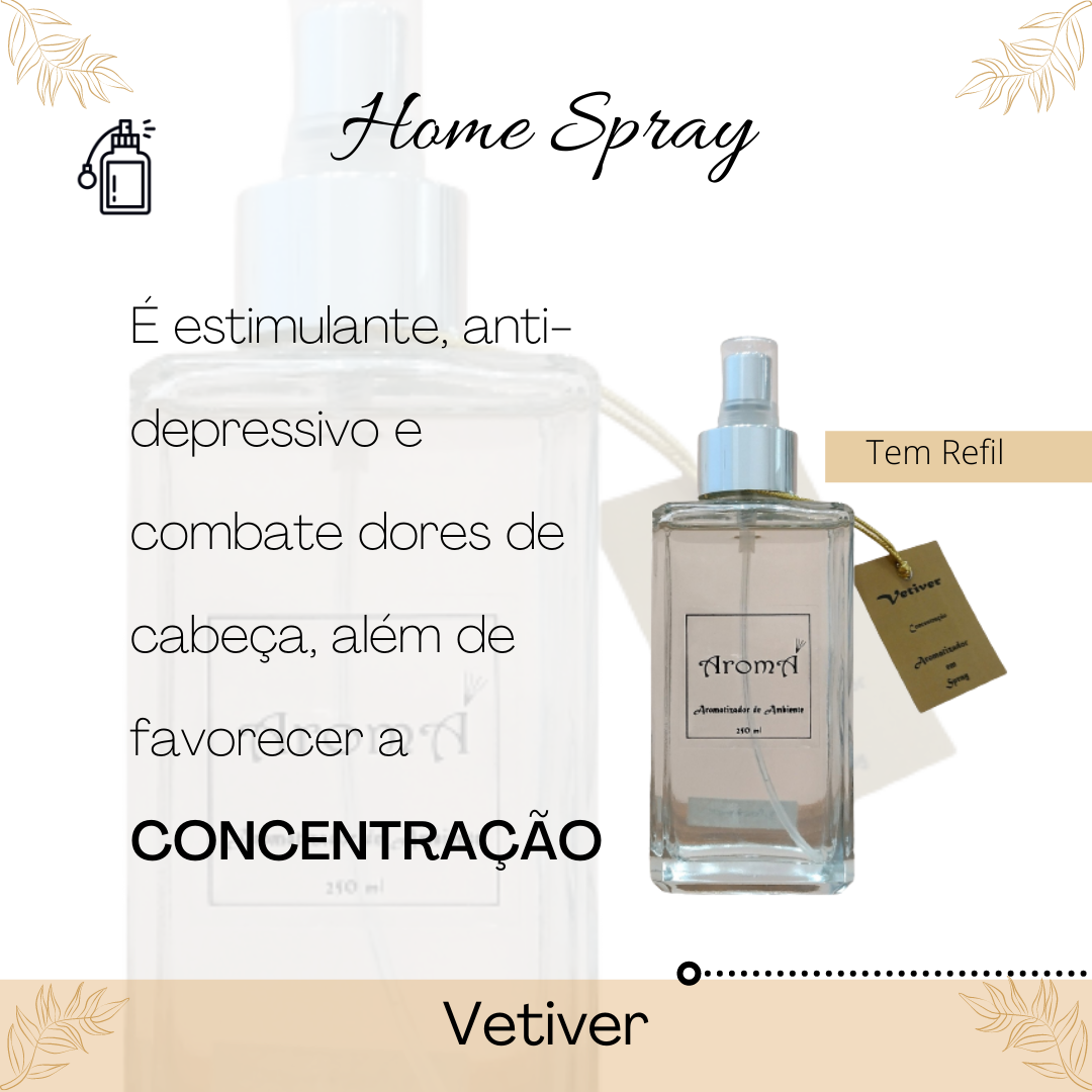 Kit Vetiver Aromá (Home Spray de 250 ml + Difusor Varetas 250 ml) - 4