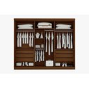 Ver imagem 3 de Guarda Roupa Gramado Casal com 6 Portas de Abrir 6 Gavetas 100% Mdf:neve