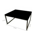 Ver imagem 3 de Mesa de Centro Solis Preto Fosco