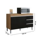 Ver imagem 3 de Balcão Cozinha com Tampo 120cm 3 Gavetas Leticia A01 - D’Rossi