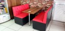 Ver imagem 2 de Conjunto com 2 Poltronas 1 Mesa - 2 Cores Vermelho e Preto