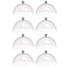 Kit 8 Cúpulas Plástico 25cm Bolos Tortas Doces Pratos Verde Menta Bubble Crippa  - 1