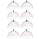 Ver imagem 1 de Kit 8 Cúpulas Plástico 25cm Bolos Tortas Doces Pratos Verde Menta Bubble Crippa