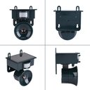 Ver imagem 4 de Repelente Solar Ultrassonico Kit 2 Uni Espanta Pombos Ratos Aves Pragas Sensor Movimento Detecta Pre