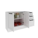 Ver imagem 4 de Armário de Cozinha Balcão 120cm S/tampo com 2 Portas e 3 Gavetas 100% Mdf Phoenix Móvel na Caixa