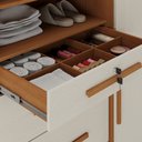 Ver imagem 5 de Cômoda com Sapateira Imperial 1 Porta 5 Gavetas Cinamomo Areia Zanzini