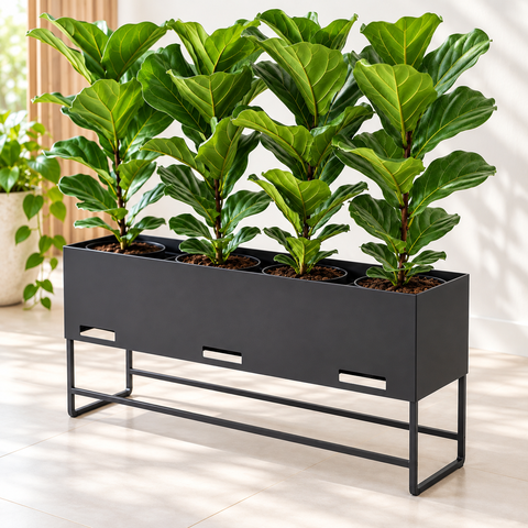 Floreira Metálica Cachepot Jardineira Vaso Planta 40x80x19cm