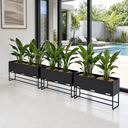 Ver imagem 2 de Floreira Metálica Cachepot Jardineira Vaso Planta 40x80x19cm