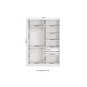 Ver imagem 2 de Guarda Roupa Closet Modulado Componível 4 Portas 158cm Linha Modulado Adapt N536 Kappesberg- Branco