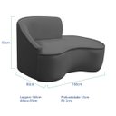 Ver imagem 5 de Kit Divã Recamier Orgânico Marrocos 160cm Lado Direito e 2 Poltronas Amore Linho