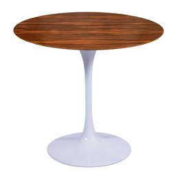 Mesa Saarinen Redonda Pau Ferro 137cm - Base Branca mgsaarinen - 1