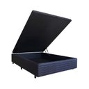 Ver imagem 1 de Cama Box Baú Casal Platinum Acolchões Matelado Preto 41x138x188