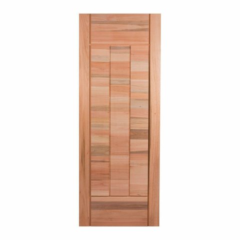 Folha de Porta Maciça em Eucalipto Acabamento Natural 210x60cm PM97 Cruzeiro Portas Natural