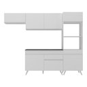 Ver imagem 3 de Armário De Cozinha Compacta 252cm Veneza Multimóveis Branco