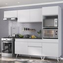 Ver imagem 1 de Armário De Cozinha Compacta 252cm Veneza Multimóveis Branco