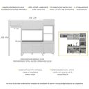 Ver imagem 6 de Armário De Cozinha Compacta 252cm Veneza Multimóveis Branco