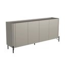 Ver imagem 2 de Buffet Bend 180 cm Porta Lisa Incolar Grigio com Pé Preto