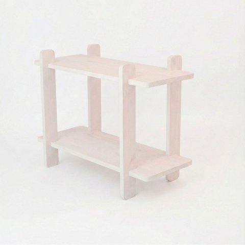 Aparador Montare 2 Prateleiras 75cm de Comprimento Branco